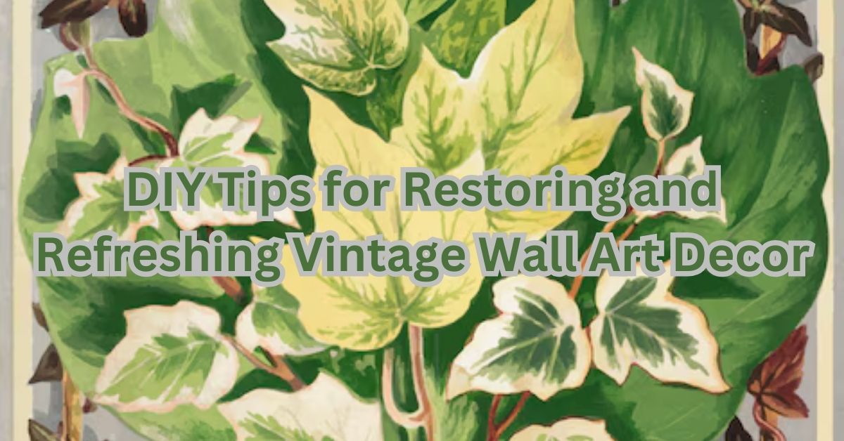 DIY Tips for Restoring and Refreshing Vintage Wall Art Decor